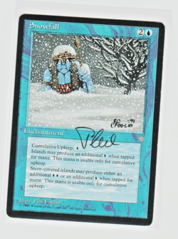 Magic the Gathering ~ Snowfall ~ ICE AGE ~ LP ~ SIGNED BY ARTIST - Image 1