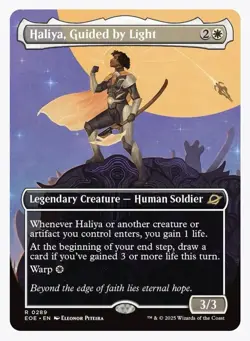 Haliya, Guided by Light (Borderless) Edge of Eternities Foil - Image 1