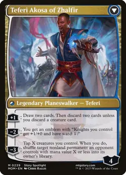 MTG - Invasion of New Phyrexia // Teferi Akosa of Zhalfir [MOM] [NM] - Image 2