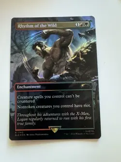 Mtg Secret Lair Marvel Rhythm Of The Wild NM Rainbow Foil - Image 1