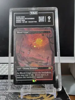 Blood crypt TAG 9 NM, Subtlety Bordless Textured foil, Three Tree City NM Foil - Image 1