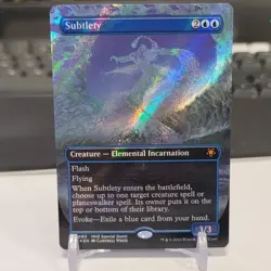 Blood crypt TAG 9 NM, Subtlety Bordless Textured foil, Three Tree City NM Foil - Image 2