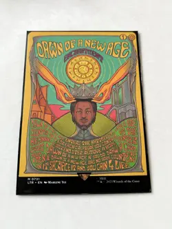 MTG Dawn of A New Age Borderless Poster Lord of The Rings LOTR, Non-Foil - Image 1