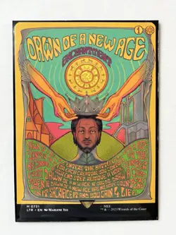 MTG Dawn of A New Age Borderless Poster Lord of The Rings LOTR, Non-Foil - Image 3