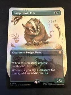 Badgermole Cub Borderless Foil - Magic The Gathering Avatar - Image 1