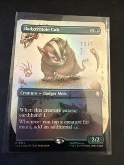 Badgermole Cub Borderless Foil - Magic The Gathering Avatar - Image 3
