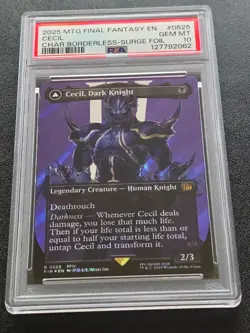 Cecil Dark Knight Paladin 2025 MTG Final Fantasy #0525 Surge Foil PSA 10 - Image 1