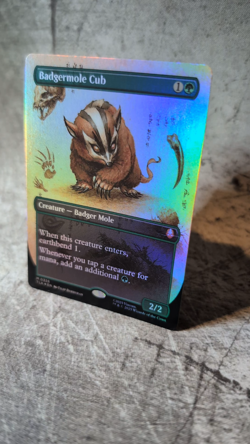 MTG, Avatar - Mythic Badgermole Cub (#0326) In-Hand - Borderless - Foil - Image 2