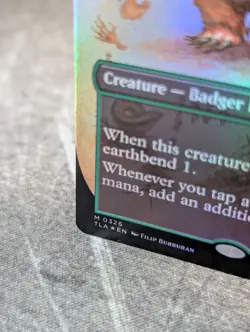 MTG, Avatar - Mythic Badgermole Cub (#0326) In-Hand - Borderless - Foil - Image 3
