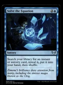 Solve the Equation 54 Foil U Strixhaven: School of Mages - Image 1