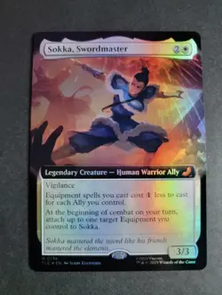 Sokka, Swordmaster (Extended Art Foil) Mythic MTG Avatar Eternal - Image 1
