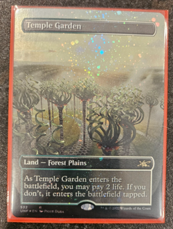 Temple Garden (Borderless) (Galaxy Foil) Unfinity Foil *Pack Fresh* - Image 1