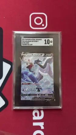 SGC 10 2022 Pokemon Astral Radiance TG16 Full Art/Galarian Articuno V - Image 1