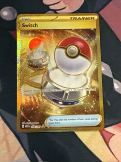 Switch - 206/165 - Scarlet & Violet 151 - Pokemon TCG - NM - Gold Secret Rare - Image 1