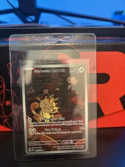 Pokemon TCG Team Rockets Meowth 203/182 IR Destined Rivals - Image 1