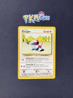 Pokemon TCG Porygon Base Set 39/102 Regular ( 4th Print ) LP. - Image 1