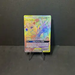 Pokemon TCG Mega Lopunny Jigglypuff GX Cosmic Eclipse 261/236 Secret Rare Mint - Image 2