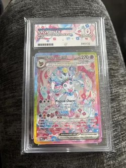 Pokemon Sylveon EX SIR Prismatic Evolutions 156/131 Ace 10 With Label - Image 1