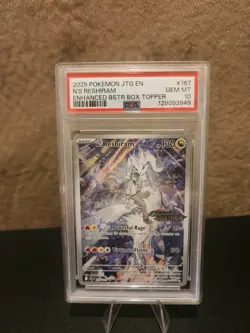 N's Reshiram - (Journey Together Stamped) 167/159 Box Topper PSA 10 Pokemon - Image 1