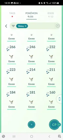 Pokemon Go (Stage 28) Shiny Eeveelutions ( 39 Shinys ) - Image 5