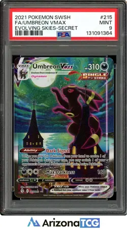 Pokemon 2021 Umbreon VMAX 215/203 Alt Art Evolving Skies PSA 9 - Image 1