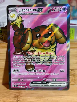 DACHSBUN ex 160/142 Stellar Crown Full Art Ultra Rare Pokemon TCG Near Mint - Image 1