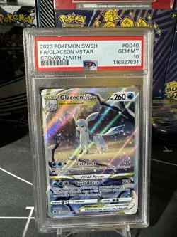 Pokemon TCG Glaceon VSTAR GG40/GG70 Ultra Rare Crown Zenith Zenith PSA 10 GEM MT - Image 1