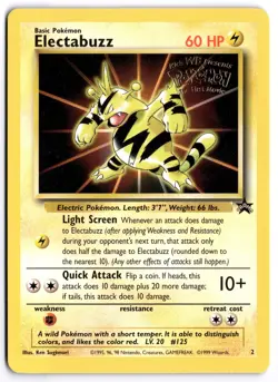 Pokemon Electabuzz Movie WoTC Promo 02/53 LP - Image 1