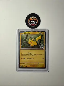 Pikachu Holiday Calendar 025/165 Cosmos Holo Stamped Sealed Pokemon - Image 1