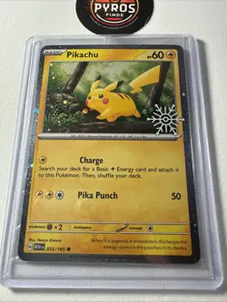 Pikachu Holiday Calendar 025/165 Cosmos Holo Stamped Sealed Pokemon - Image 2