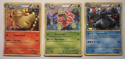 Pokemon TCG Typhlosion Meganium Feraligatr Cracked Ice Holo HeartGold SoulSilver - Image 1