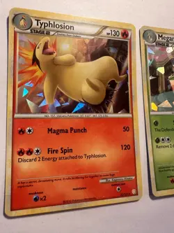 Pokemon TCG Typhlosion Meganium Feraligatr Cracked Ice Holo HeartGold SoulSilver - Image 4