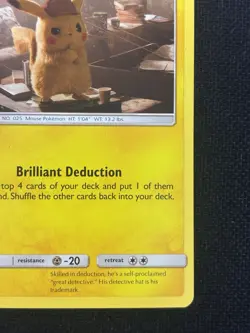 Pokemon TCG Detective Pikachu SM194 Black Star Promo Cosmos Holo NM - Image 4