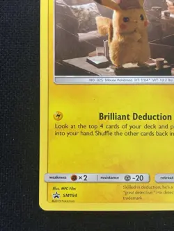 Pokemon TCG Detective Pikachu SM194 Black Star Promo Cosmos Holo NM - Image 5