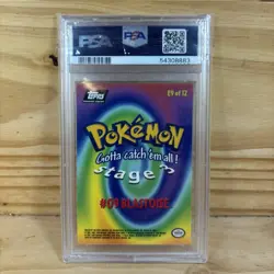 1999 Topps Pokemon Blastoise #9 PSA 8 NM-MT - Image 2