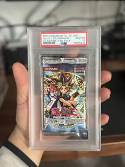 Yugioh PSA 10 Legacy Of Darkness LOD 1st Edition English Booster Pack - Image 1