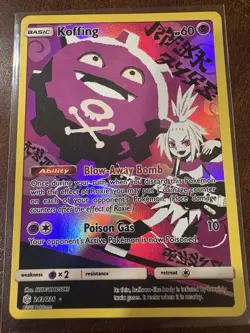 Pokemon TCG Koffing Trainer 243/236, Sm-Cosmic Eclipse, Secret Rare Card - Image 2