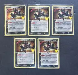 Greninja Gold Star SWSH144 Pokemon Celebrations Promo Card Lot X5 - Image 1