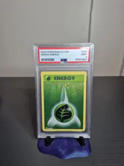 2023 Pokemon Grass Energy Card CLV #033 PSA 9 Mint - Image 1