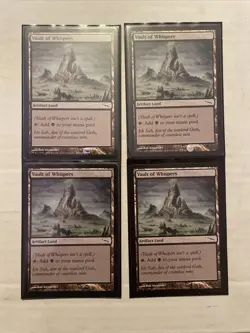 4X Vault of Whispers Mirrodin Regular Mtg Magic The Gathering Cards Playset - Image 1