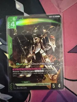 Gundam Deathscythe Foil - GD01-025 NM - Gundam TCG Card Game LR - Image 1