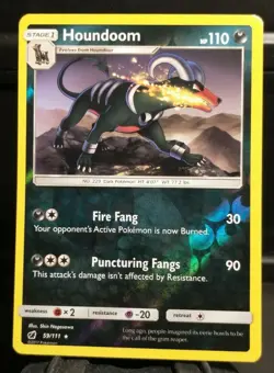 Houndoom 59/111 NM Reverse Holo Crimson Invasion Near Mint Foil Pokemon TCG Card - Image 1