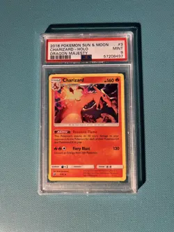 Pokemon PSA 9 Charizard 3/70 Dragon Majesty Card Rare Holo Mint - Image 1