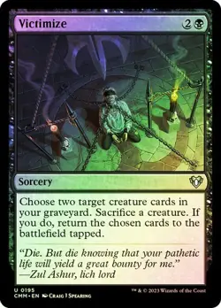MTG - Victimize - Foil - CMM - Magic the Gathering - Image 1
