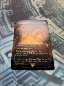 MTG Foil Borderless Pact of Negation NM Unplayed Commander: LotR - Image 2