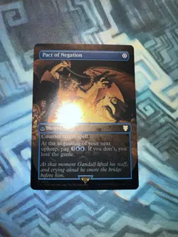 MTG Foil Borderless Pact of Negation NM Unplayed Commander: LotR - Image 5