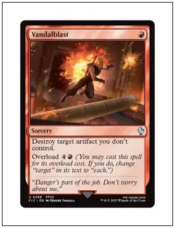 1x Vandalblast, Final Fantasy Commander, Magic MTG NM - Image 1