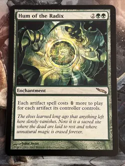 1x Hum of the Radix Mirrodin LP MTG Magic the Gathering x1 MKE - Image 1