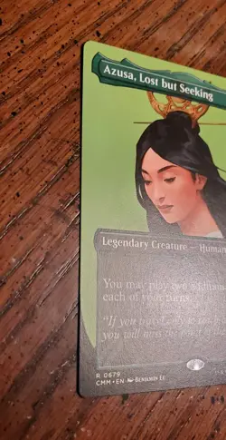 MTG Azusa, Lost but Seeking ( Borderless ) R 0679 NM Commander Masters CMM - Image 3
