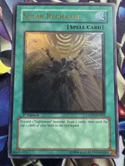 1 X Yu-Gi-Oh! Solar Recharge - LODT-EN052 - Ultimate Rare - 1st Ed - NM!#2 - Image 2